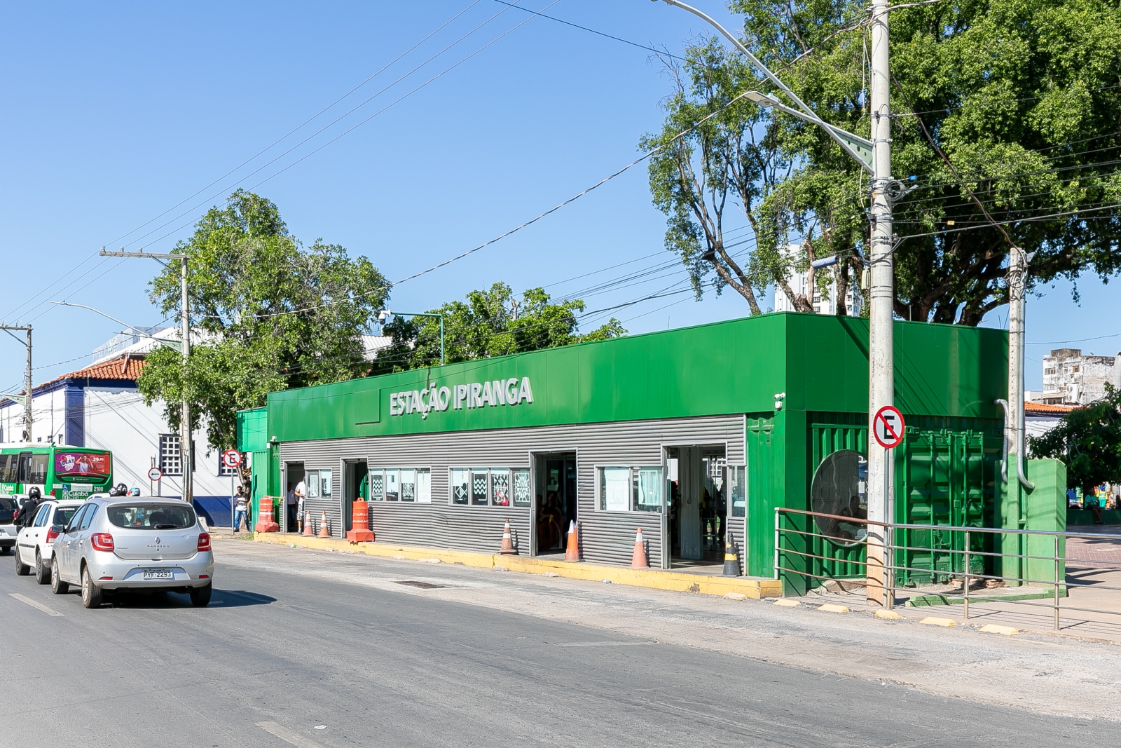 Esta��o Ipiranga � interditada para obras e altera transporte e tr�nsito em Cuiab�