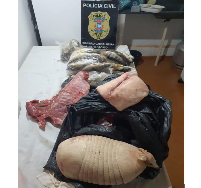 Homem � preso em Ribeir�o Cascalheira por posse de pescado ilegal e carne de Ca�a