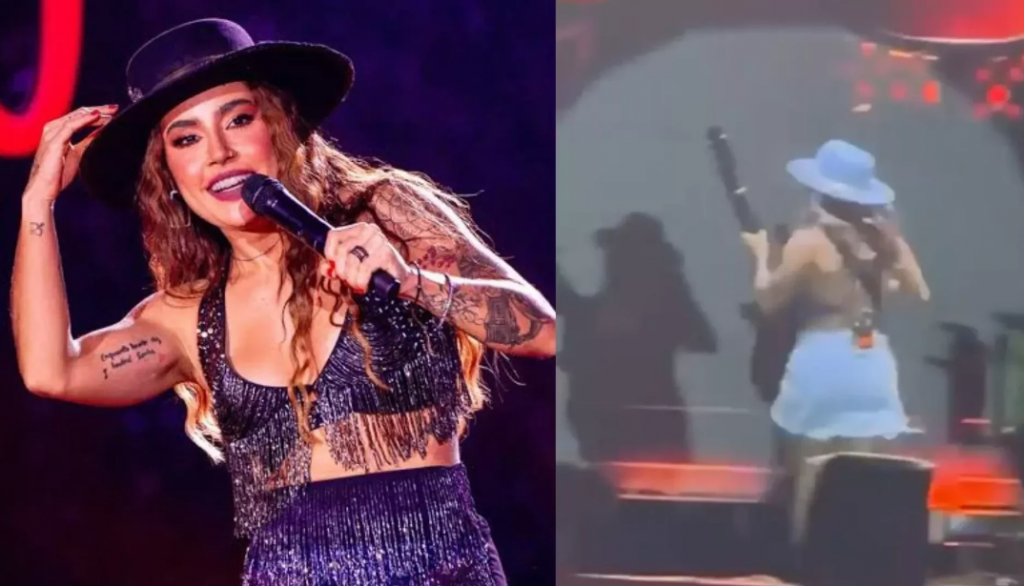 Cantora Lauana Prado abandona palco ap�s tiroteio em show no rodeio de Mar�lia