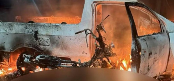 Pol�cia busca por homem que matou ex-mulher e vizinho em Jaciara e ateou fogo nos corpos