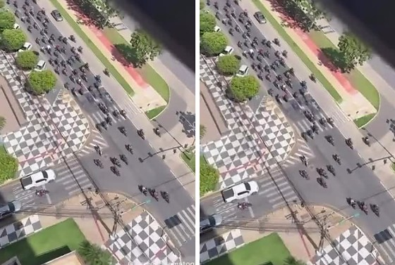 Entregadores por aplicativo protestam em Cuiab� contra projeto que mant�m trabalho sem v�nculo formal