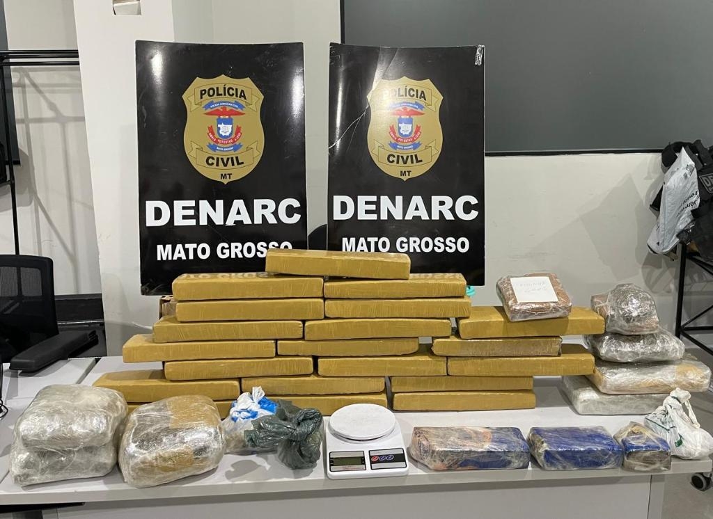 Pol�cia Civil localiza dep�sito de entorpecentes em �rea de mata em V�rzea Grande