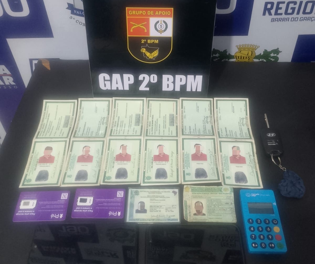 Homem � preso pela PM com documentos falsos em abordagem na MT-100