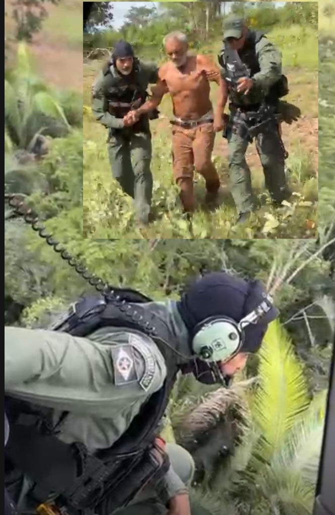 Idoso desaparecido � encontrado com vida ap�s buscas a�reas em mata de Santo Ant�nio do Leverger