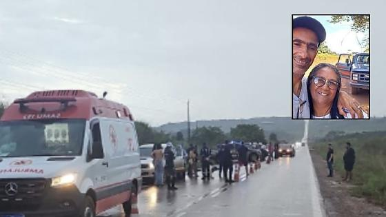 Casal morre após queda de moto e atropelamento na MT-208