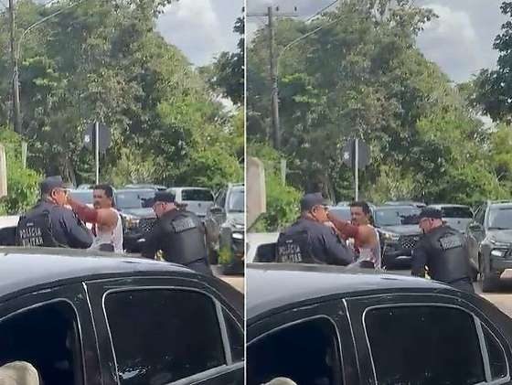 Homem é esfaqueado após briga com ex-companheira em Cuiabá (Vídeo)