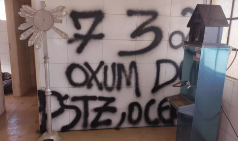 Homem em situa��o de rua � preso ap�s depredar cemit�rio em Divin�polis (MG)