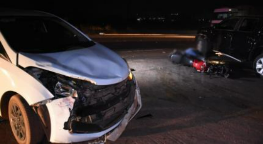 Motociclista morre em acidente envolvendo HB20 e Amarok