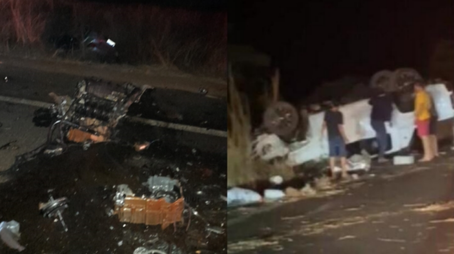 Acidente fatal deixa quatro membros da mesma fam�lia mortos na MT-339, em Tangar� da Serra