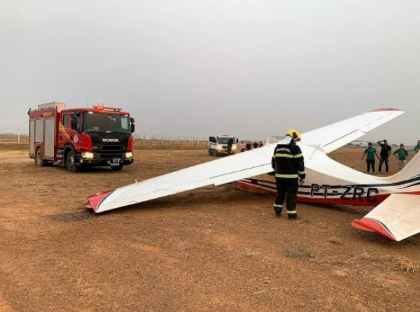 Piloto sobrevive � queda de aeronave em Primavera do Leste sem ferimentos