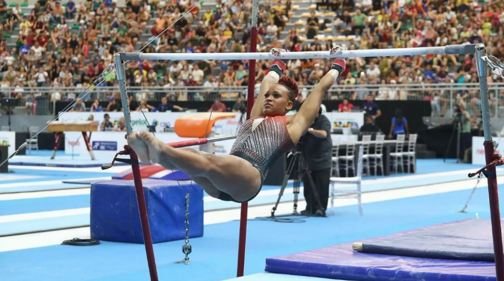 Rebeca Andrade conquista medalha de ouro no Brasileiro de Gin�stica