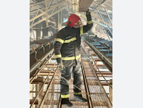 Incndio em elevadores de gros mobiliza Corpo de Bombeiros em Confresa