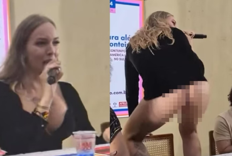 Palestra na UFMA com performance er�tica gera pol�mica; universidade investiga o caso