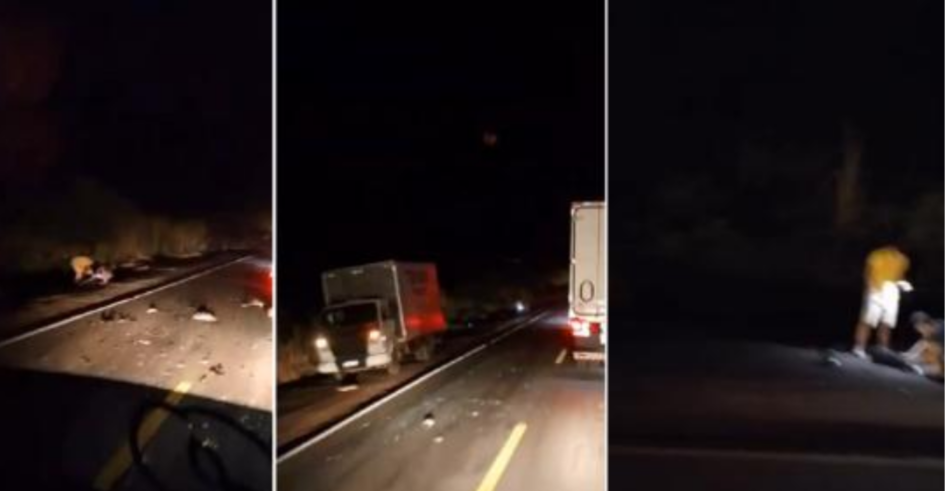 Acidente em Jangada deixa quatro mortos ap�s colis�o entre carro e caminh�o