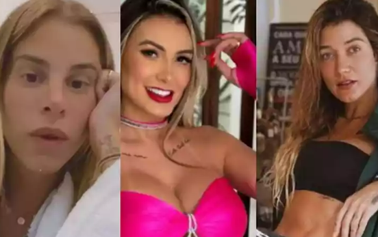 Andressa Urach, Gabriela Pugliesi e Shantal Verdelho trocam ofensas nas redes sociais