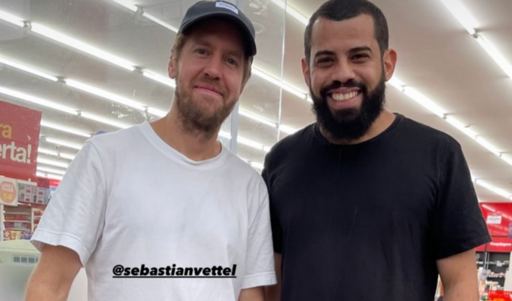 Sebastian Vettel  visto em Cuiab e fs especulam participao no GP do Brasil