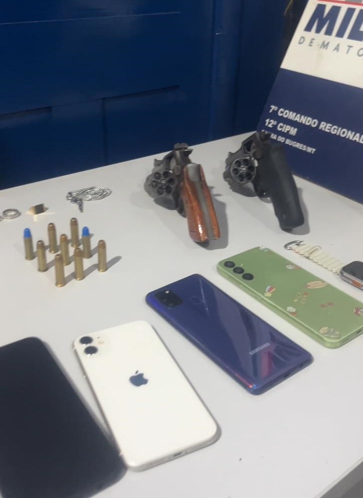 Seis pessoas s�o presas por associa��o criminosa e porte ilegal de armas em Barra do Bugres