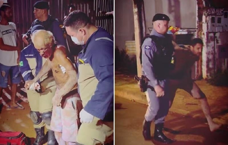 Casal � preso por agredir dois idosos com barra de ferro em Sinop