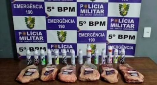 Homem � preso em Rondon�polis ap�s furtar supermercado durante a madrugada