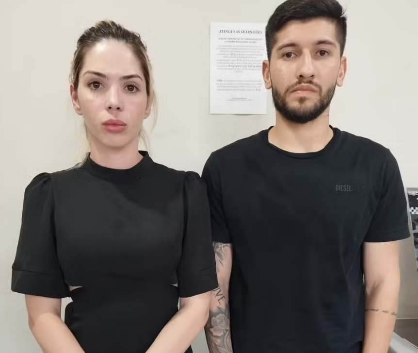 Ex-jogador do Cuiab e influenciadora digital so presos com carro clonado em MT