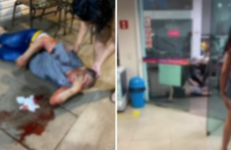 Briga pol�tica termina em agress�o f�sica em conveni�ncia de posto de combust�vel em Jaciara