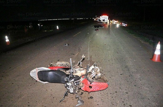 Colis�o entre moto e caminh�o deixa uma v�tima fatal na MT-249