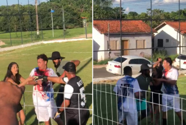 Jogador � esfaqueado durante partida de futebol em Nova Maril�ndia