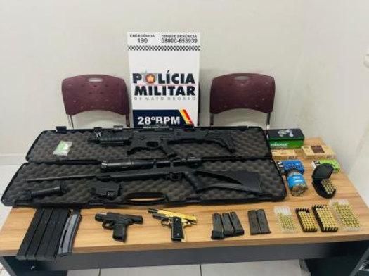 Monitorado por tornozeleira � preso com armamento em MT