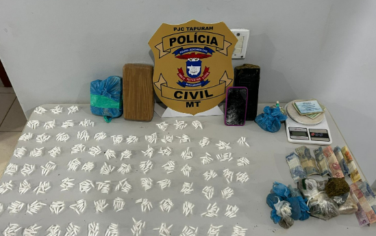 Pol�cia Apreende Mais de 840 Por��es de Drogas em Opera��o no Distrito de Ana Terra