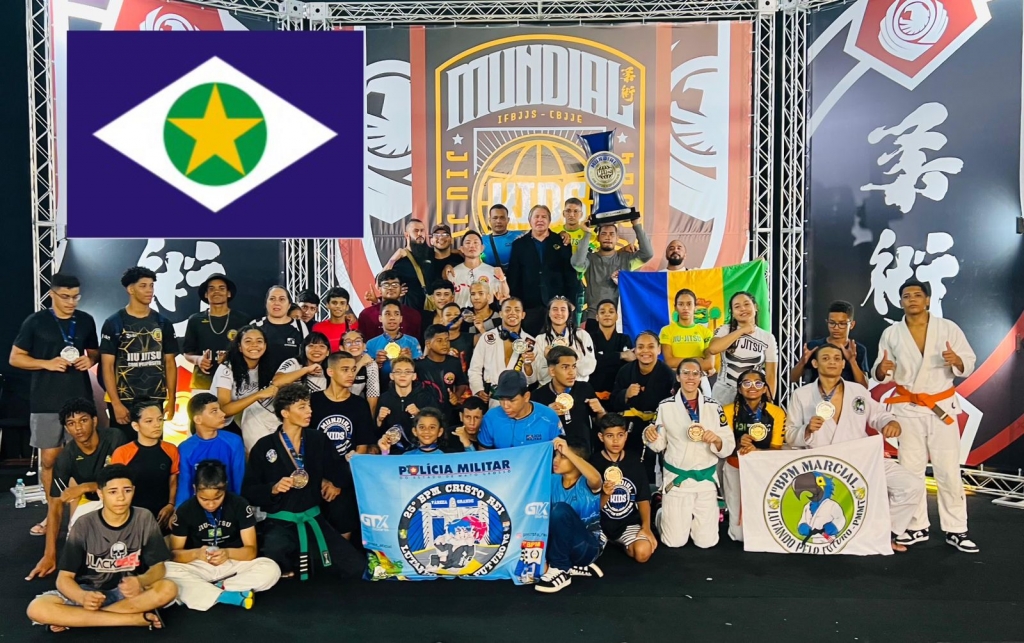 Equipe de Mato Grosso conquista primeiro lugar no Campeonato Mundial de Jiu-Jitsu Esportivo Kids
