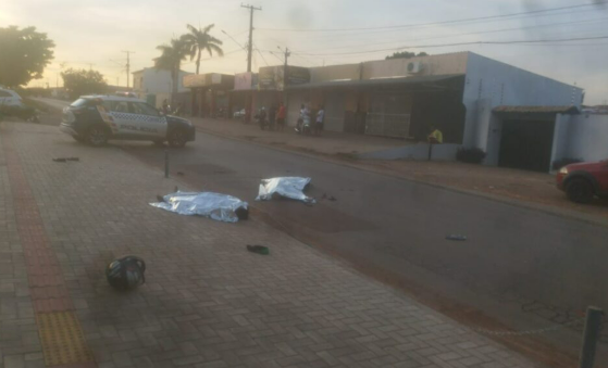 Dois motociclistas morrem em colis�o frontal na Avenida Gaspar Dutra em V�rzea Grande