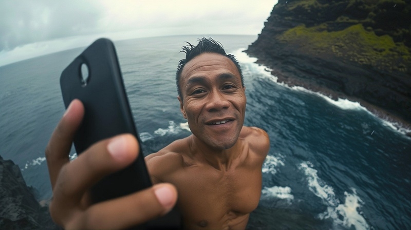 Selfies e v�deos para redes sociais requerem aten��o m�xima em locais de risco�