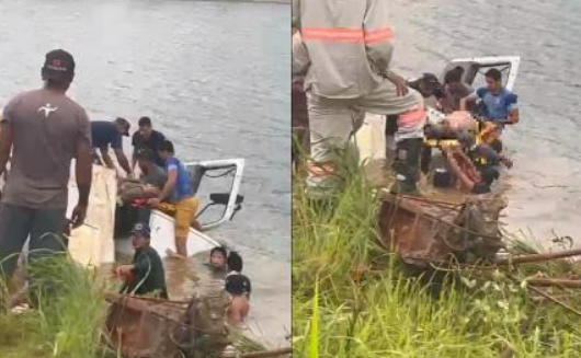 Trabalhador morre ap�s caminh�o cair em rio na BR-364