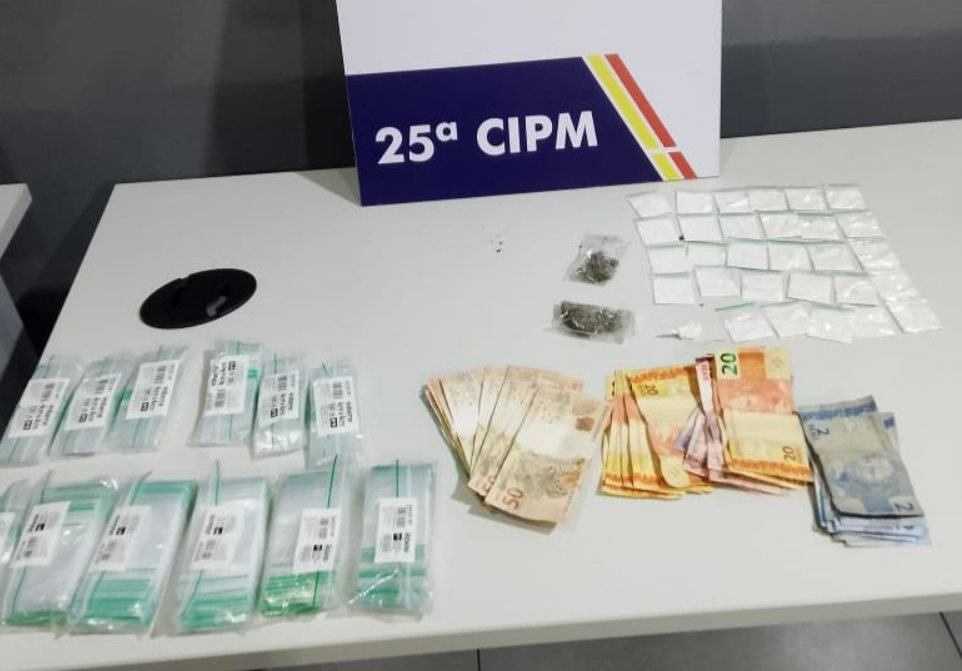 Pol�cia Militar prende trio por tr�fico de drogas em V�rzea Grande