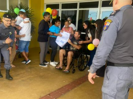 Sargento ferido em ataque no interior de Mato Grosso recebe alta ap�s 11 dias de recupera��o ​