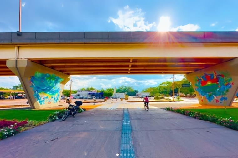 Maior viaduto do Estado ganha interven��o art�stica com recursos do MP