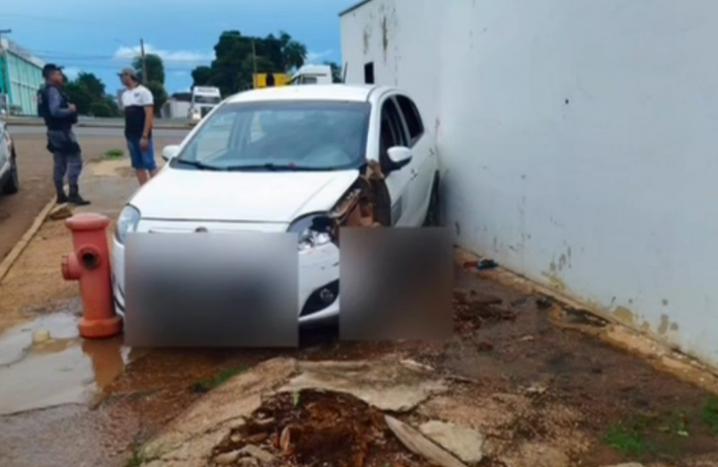 Motorista embriagado colide contra muro do Corpo de Bombeiros em Rondon�polis