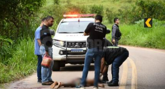 Homem � encontrado morto com marcas de tiros na Rodovia do Peixe em Rondon�polis