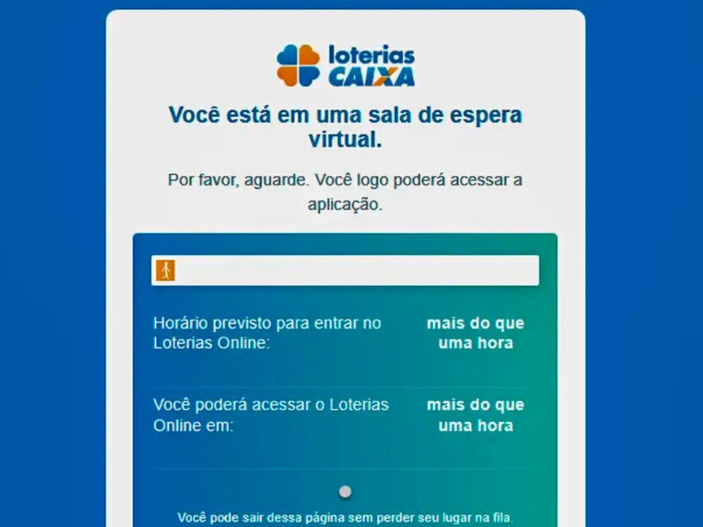 Mega da Virada: site Loterias Caixa tem fila de espera para apostar