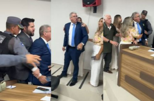 Tumulto marca cerimnia de posse em Nova Cana do Norte aps desentendimento entre vereador e ex-prefeito