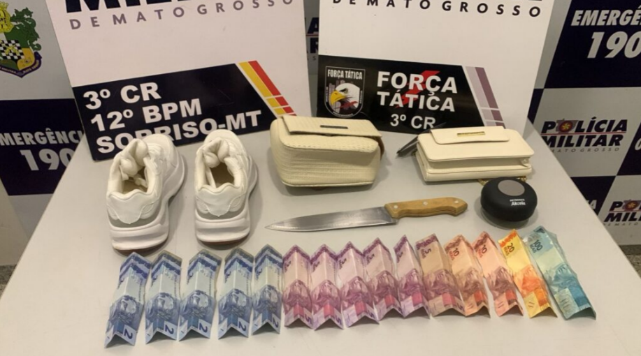 Homem  preso aps furtar loja em Sorriso; ao foi registrada por cmera de segurana