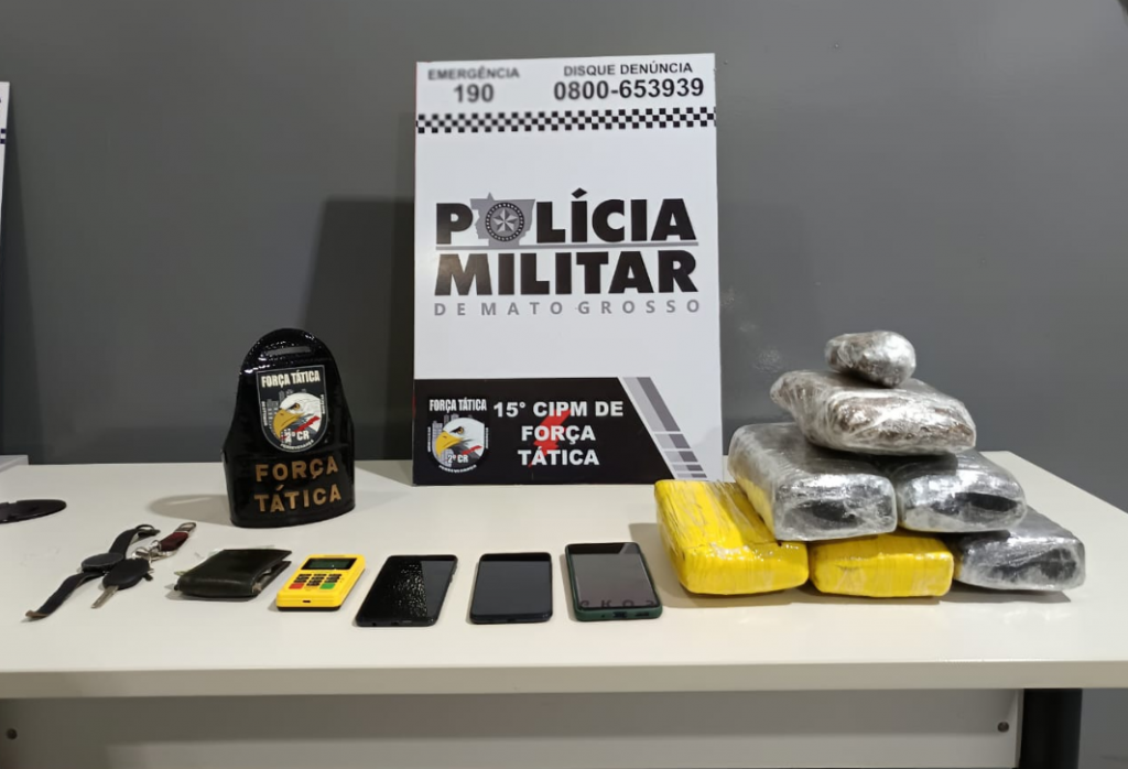 PM prende quatro suspeitos de tr�fico de drogas durante opera��o em V�rzea Grande