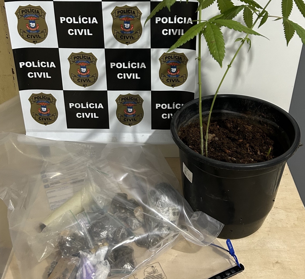 Opera��o Eco flagra ponto de venda de drogas e prende dois adultos em Canarana