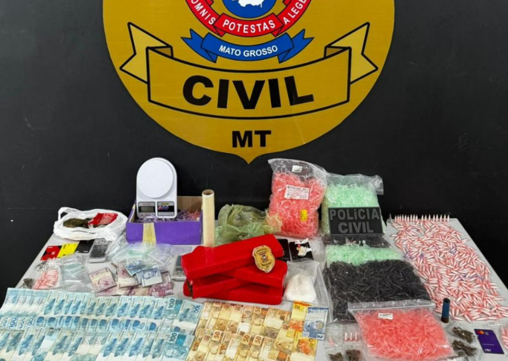 Pol�cia Civil prende tr�s pessoas por tr�fico de drogas em Tangar� da Serra