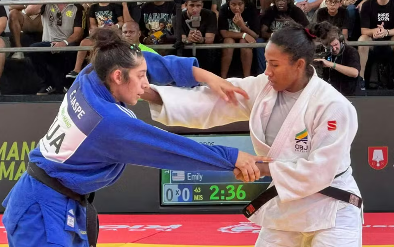 Brasil bate EUA em competi��o de jud� por equipes no Rio de Janeiro