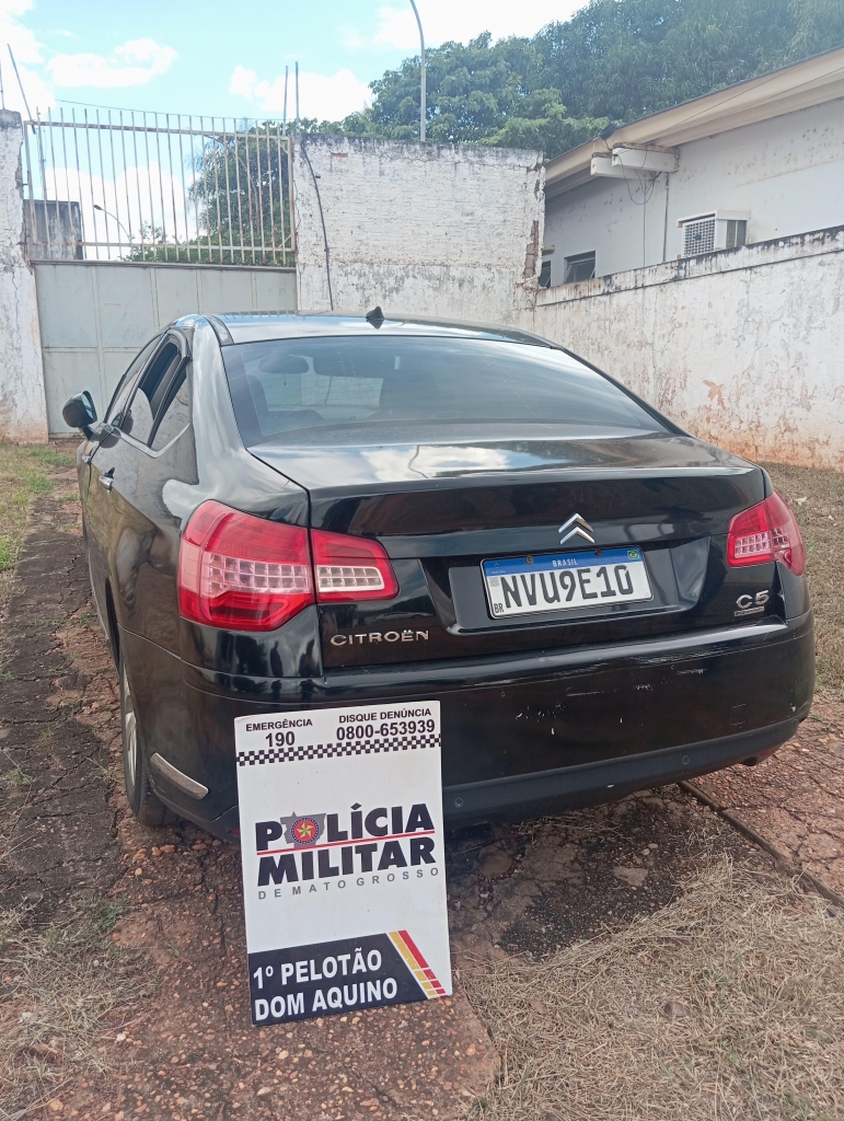 PM recupera ve�culo furtado em V�rzea Grande em a��o realizada em Dom Aquino