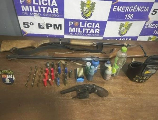 Homem � preso por tentativa de homic�dio contra cunhado em Pedra Preta