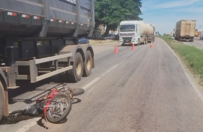 Motociclista morre em coliso na BR-364 em Jaciara
