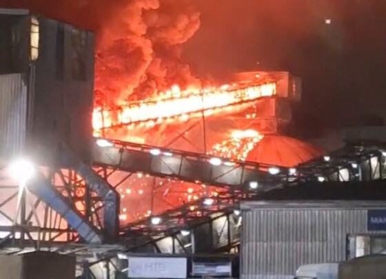 Inc�ndio atinge Terminal Ferrovi�rio da Rumo em MT