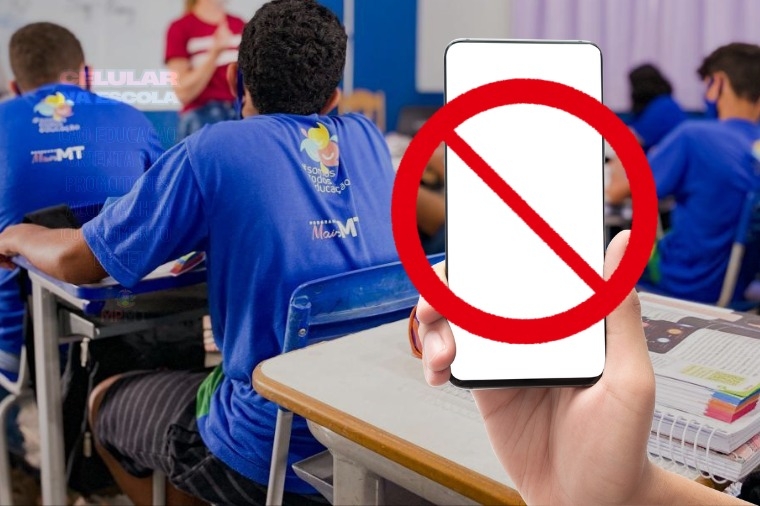 Promotores vo acompanhar cumprimento da lei do uso de celular nas escolas em MT